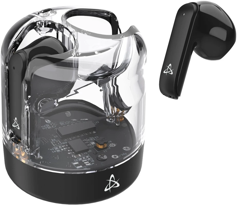 Dėklas Juodos Bluetooth į ausis įdedamos ausinės Sbox EB-TWS12