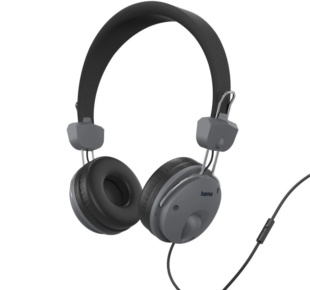 Dėklas Juodos on-ear ausinės su 3,5 mm jungtimi