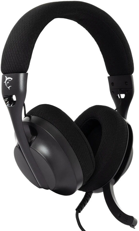 Dėklas Juodos stereo 2.0 žaidimų ausinės Baltas Shark PARROT GH-2440