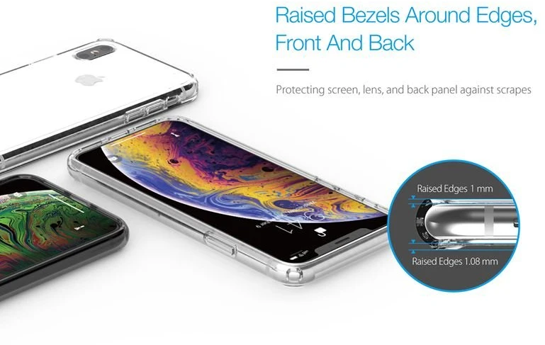 Just Mobile Tenc Air dėklas skirtas Apple iPhone Xs / X Crystal Juodas