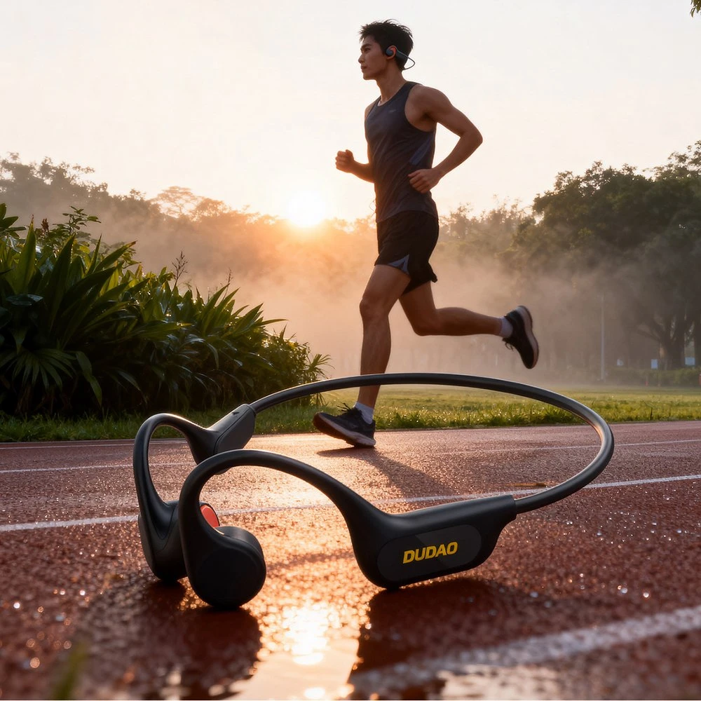 Dudao U22 Bluetooth 5.2 Bone Conduction Ausinės with su lankeliu ant galvos - Juodas