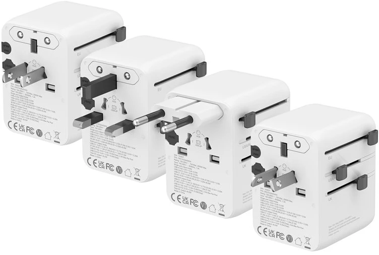 Kelioninis adapteris Crong 45 W, baltas