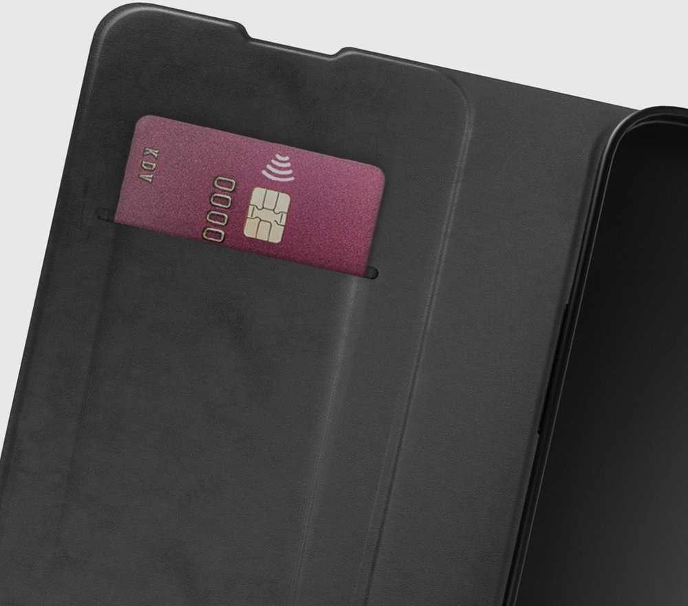 Apple SBS dėklas „Wallet Smooth“, skirtas iPhone 16e / 17e, su atlenkimu - Juodas