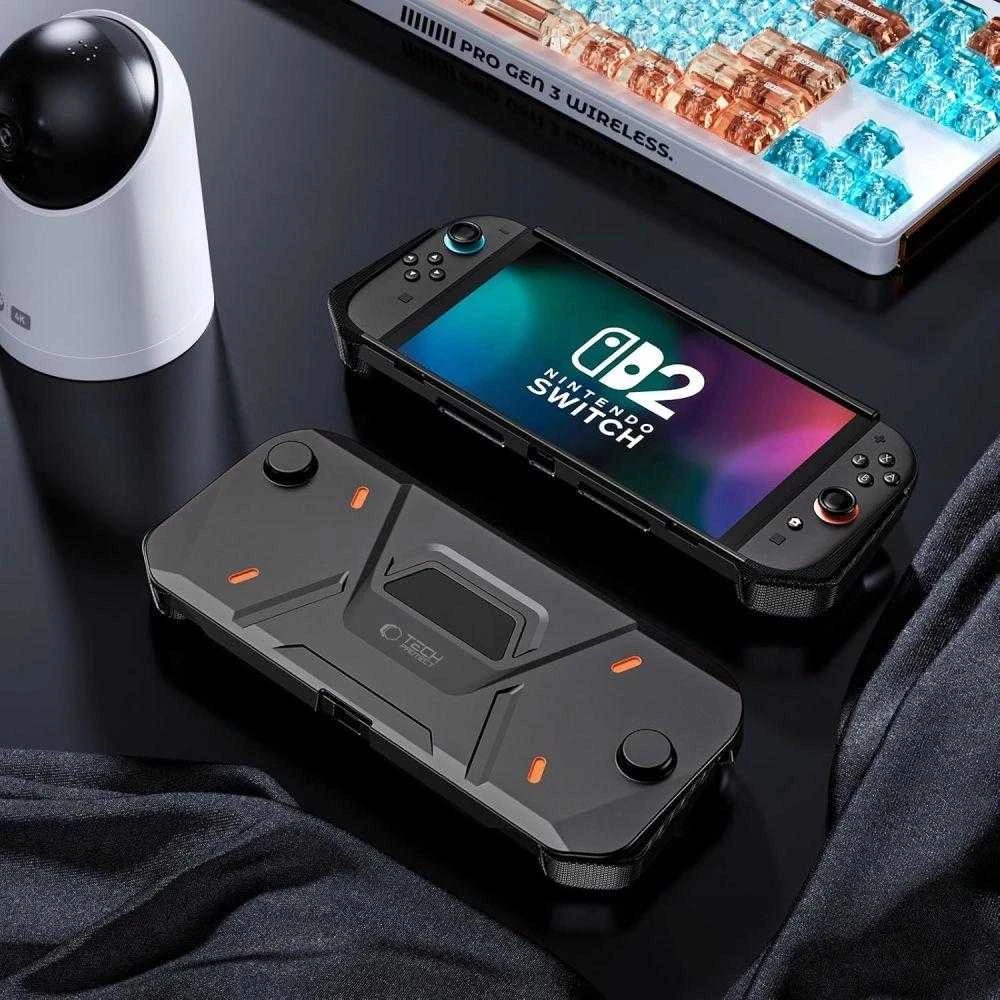 „Tech-Protect Carbonox“ dėklas, skirtas „Nintendo Switch 2“ – juodas