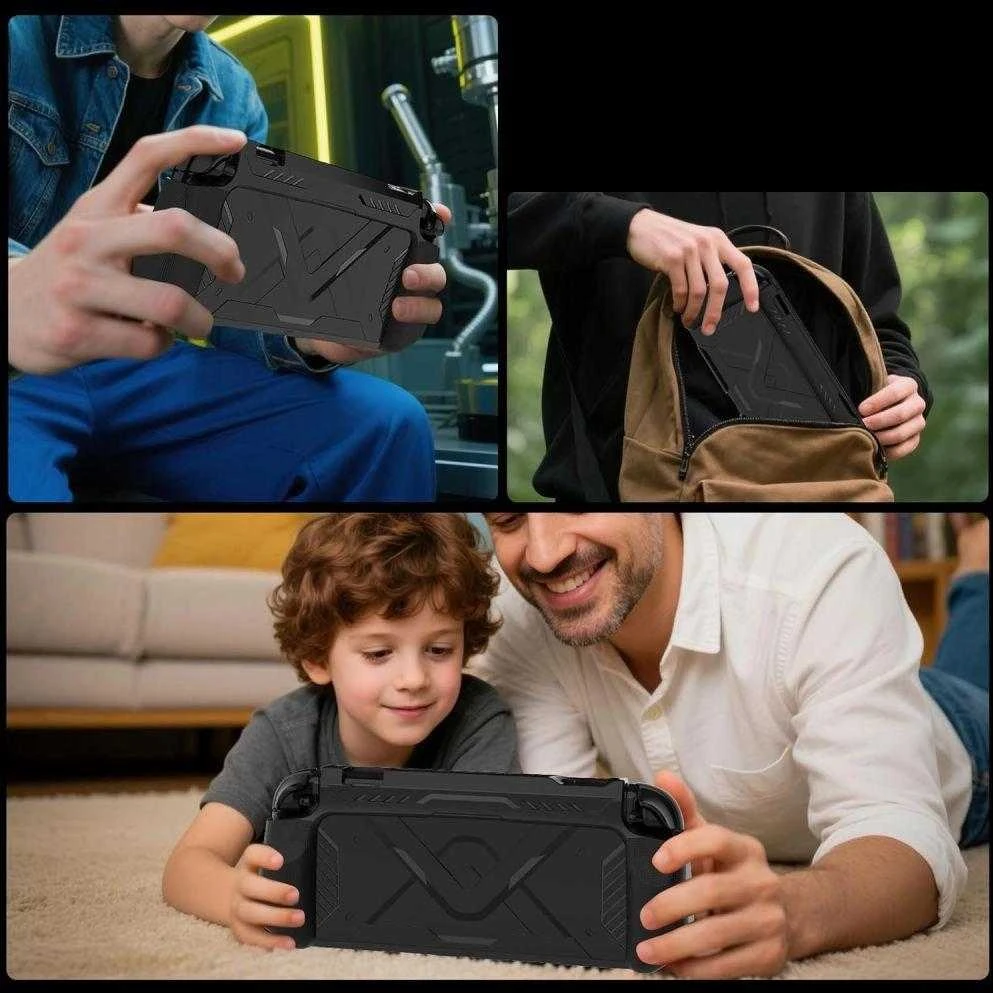 „Tech-Protect Carbonox“ dėklas, skirtas „Nintendo Switch 2“ – juodas