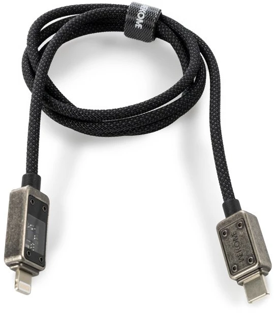 „WEKOME WDC-08 Vanguard“ serijos USB-C į žaibiškai greitą įkrovimą PD 20W 1m jungiamasis laidas, tamsinantis