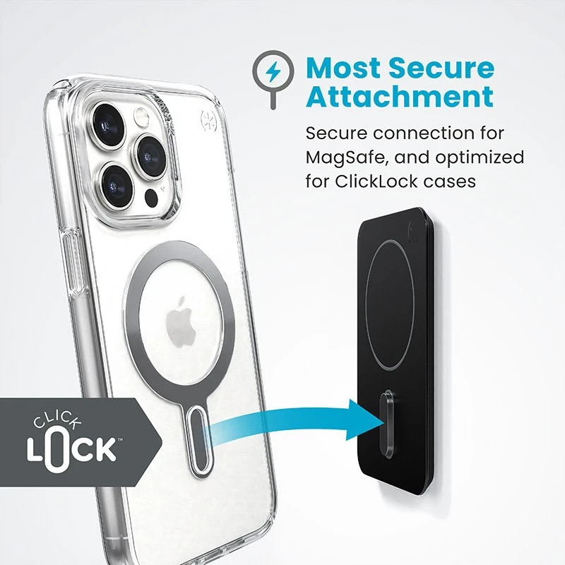 Speck Visur esantis laikiklis + „ClickLock“ – magnetinis „MagSafe“ laikiklis Juodas