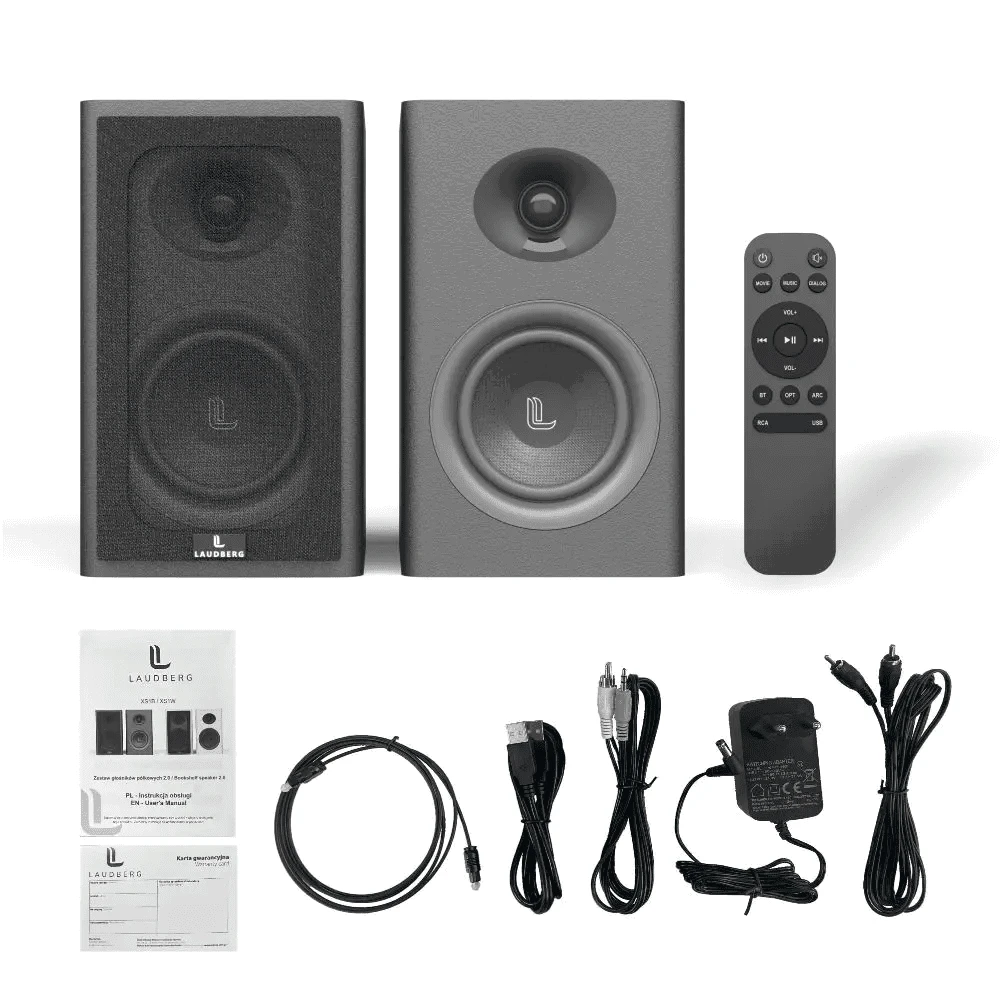 Laudberg XS1B 2.0 lentyninės kolonėlės, 80 W, juodos