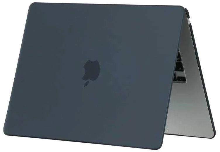 Tech-Protect SmartShell dėklas Apple MacBook Air 15" M2 / M3 / 2023-2024 – matinės juodos spalvos