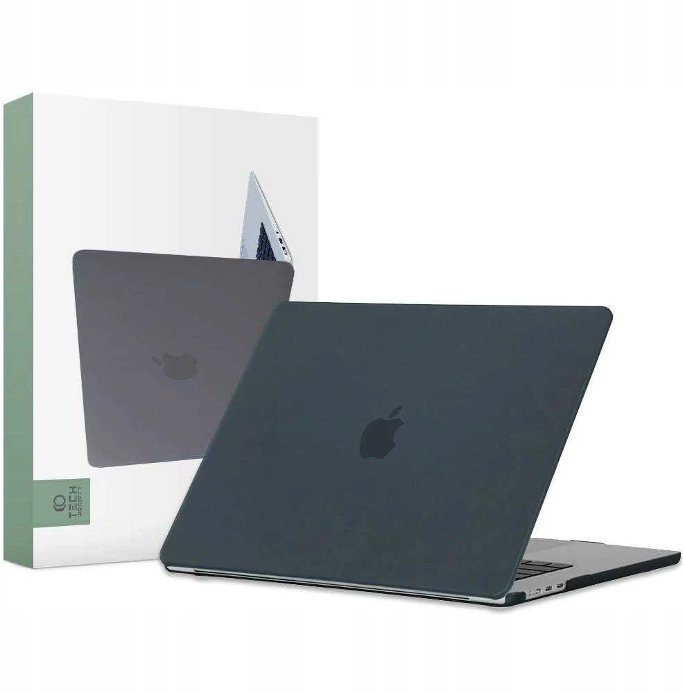Tech-Protect SmartShell dėklas Apple MacBook Air 15" M2 / M3 / 2023-2024 – matinės juodos spalvos