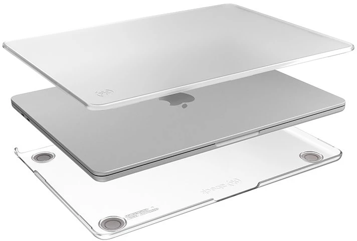 Speck „SmartShell“ dėklas „MacBook Air 15“ (M5/M4/M3/M2/2026–2023) skaidrus
