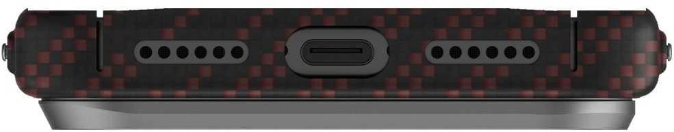 Dėklas UNIQ Keva EDGE Apple iPhone 17 Pro Max Magclick Charging oranžinis