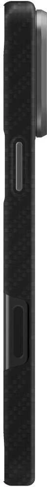 Dėklas UNIQ Keva EDGE Apple iPhone 17 Pro Max Magclick Charging juodos spalvos