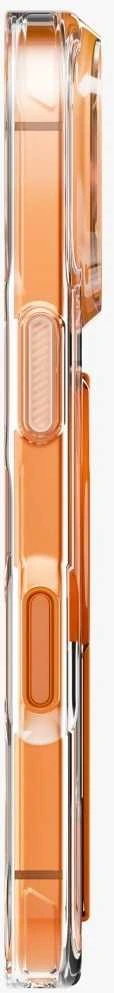 „Uniq Heldro Air“ dėklas, skirtas „iPhone 17 Pro“ su magnetiniu įkrovimu – oranžinis