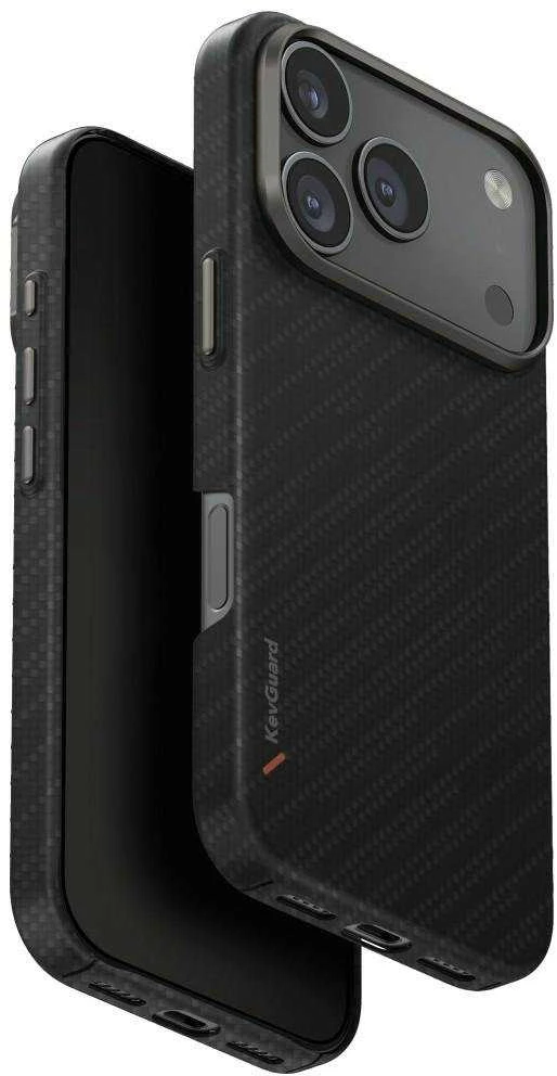 Dėklas UNIQ Keva EDGE Apple iPhone 17 Pro Magclick Charging juodos spalvos