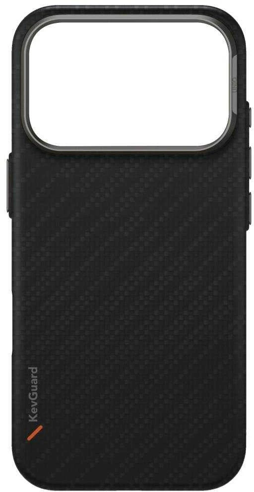 Dėklas UNIQ Keva EDGE Apple iPhone 17 Pro Magclick Charging juodos spalvos