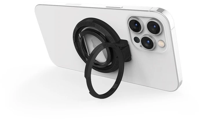 Dėklas STM MagLoop – Apple iPhone piršto kilpa ir butelių atidarytuvas – juodas
