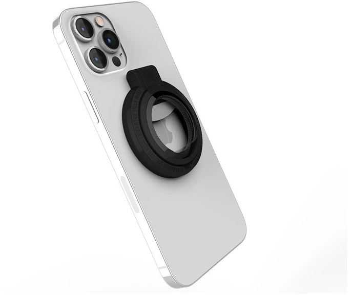 Dėklas STM MagLoop – Apple iPhone piršto kilpa ir butelių atidarytuvas – juodas