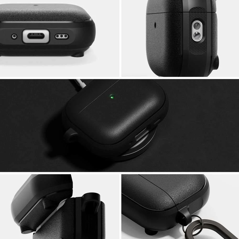 „Ringke AirPods Pro 3“ dėklas, magnetinis, onikso spalvos, juodas