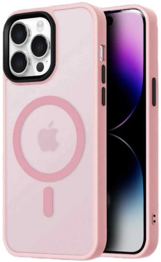 Hurtel Magnetic Collection MagSafe Apple iPhone 16 Pro – dėklas telefonui rožinės spalvos