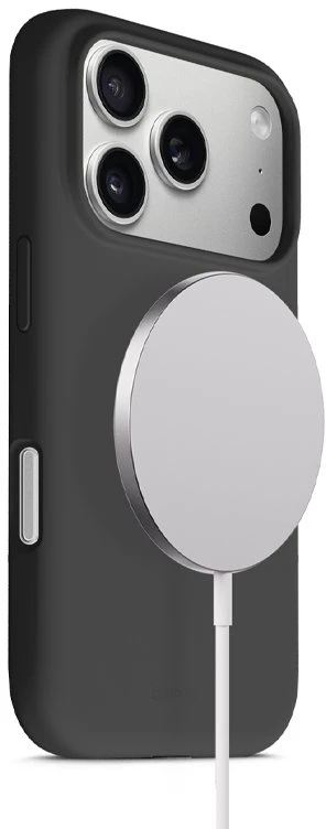Crong Color Cover Magnetic - dėklas MagSafe Apple iPhone 17 Pro Max juodas