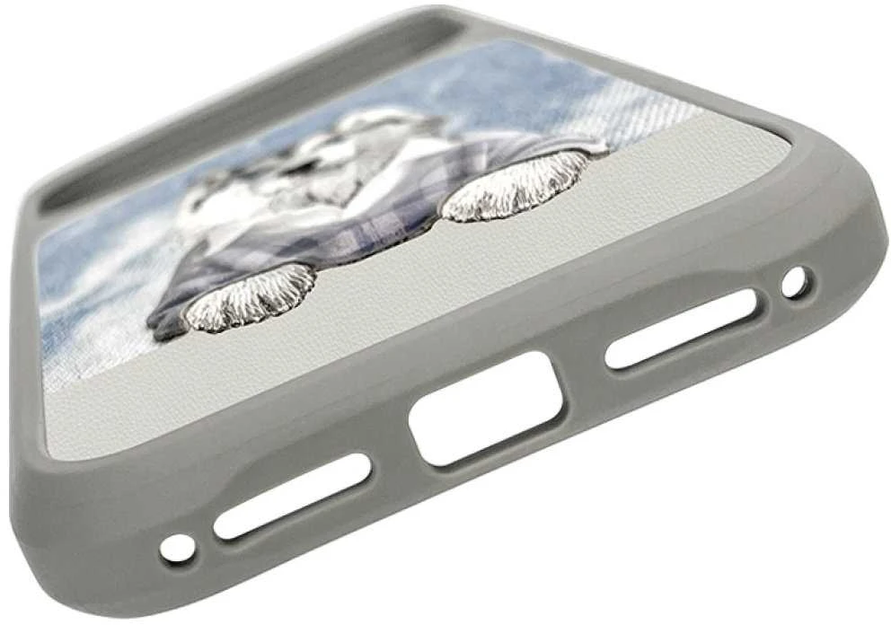 „Nimmy Gentle Pets“ serijos šunims skirtas „MagSafe“ dėklas, skirtas „iPhone 17 Pro Max“ – pilka