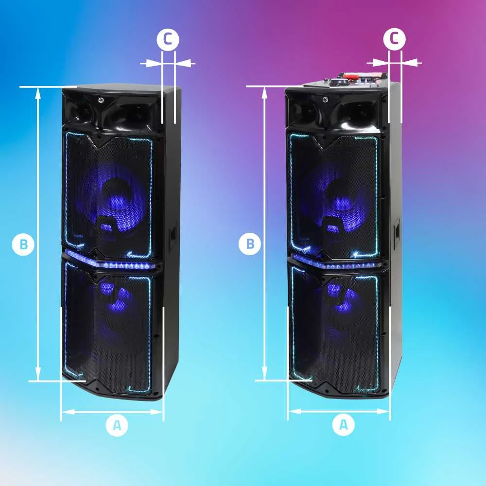 Dėklas Manta Minos L+R garso kolonėlių sistema, Bluetooth, 500 W