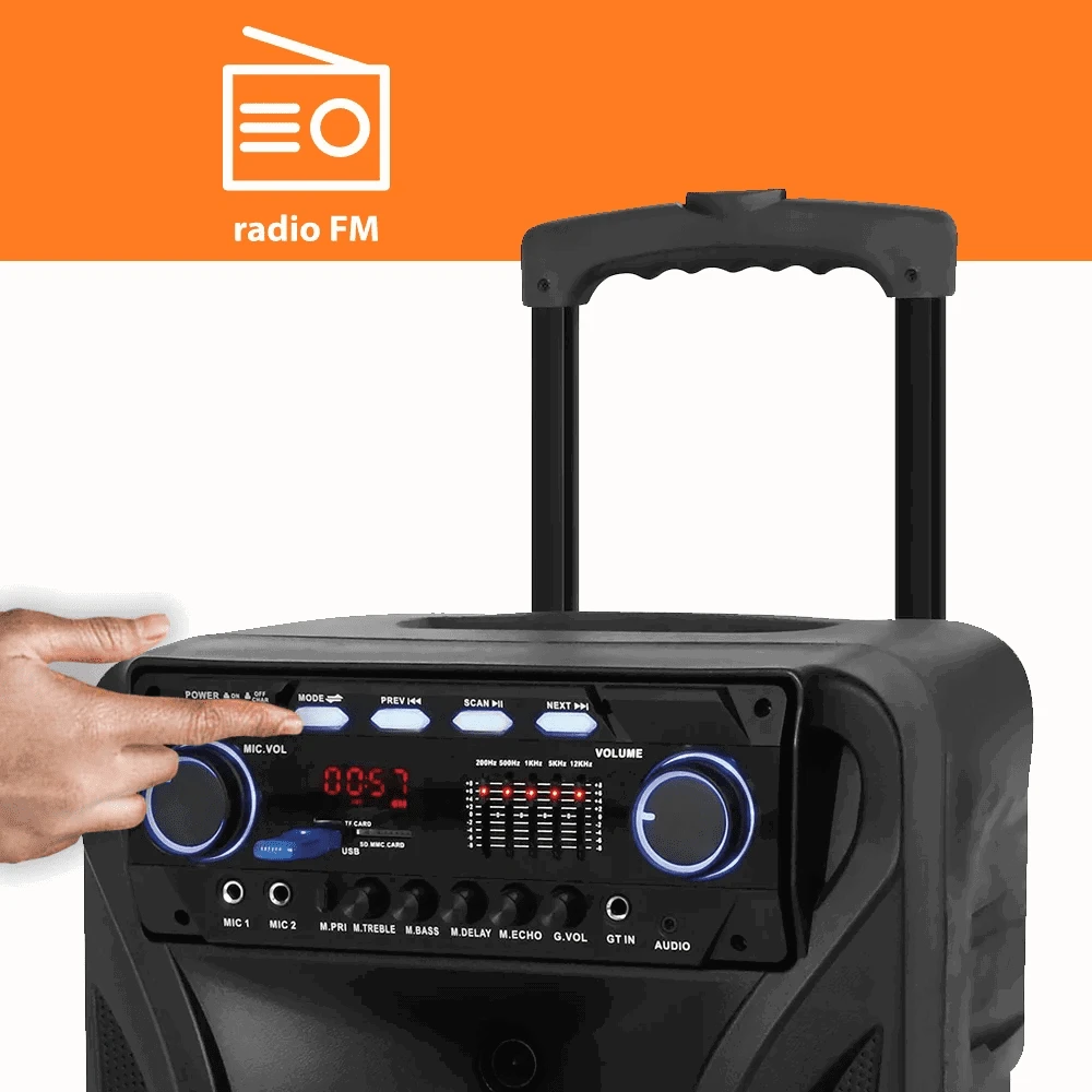 Manta SPK5021PRO Fonos mobilus garsiakalbis su belaidžiu mikrofonu