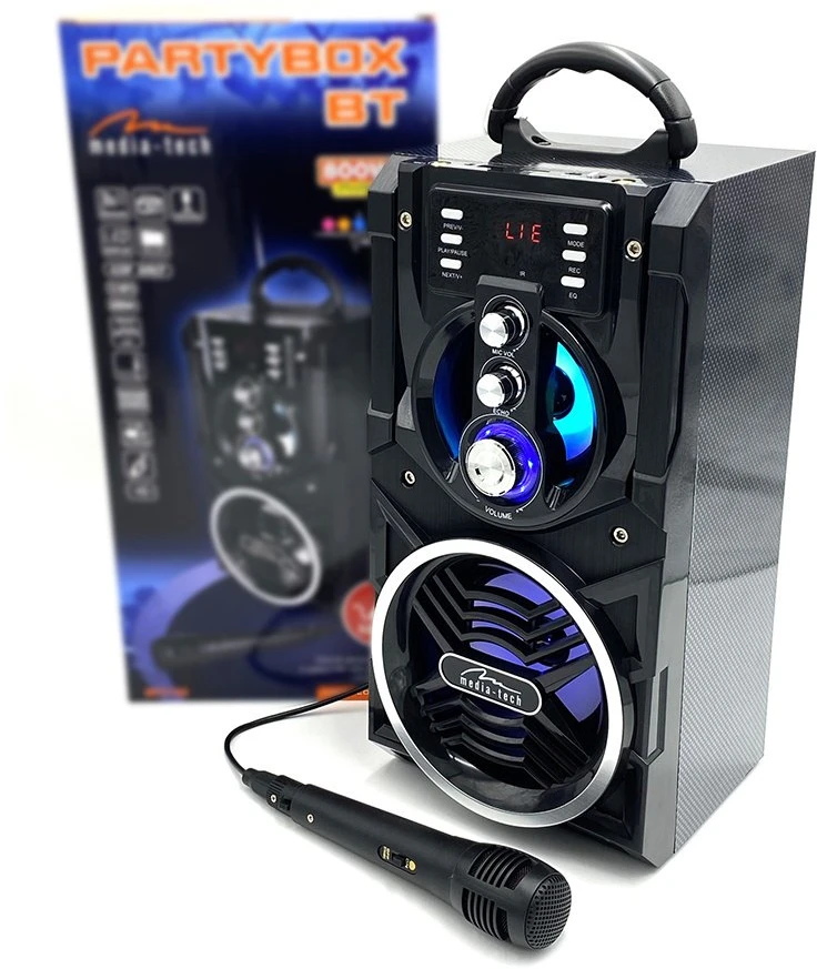 Media-Tech MT3150 Nešiojama Bluetooth garsiakalbio sistema MediaTech Partybox BT su karaoke funkcija