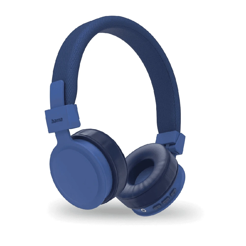 Dėklas Mėlynos belaidės Bluetooth stereo ausinės Hama Freedom Lit II