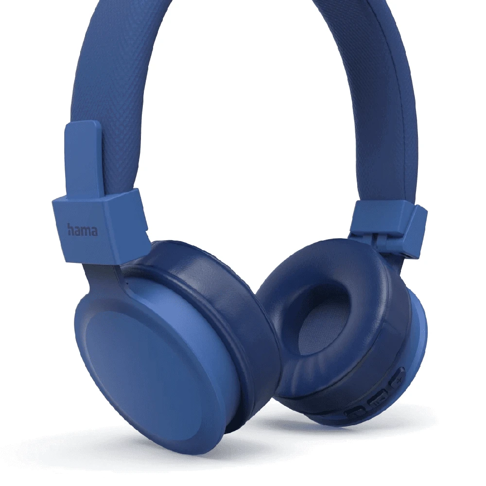 Dėklas Mėlynos belaidės Bluetooth stereo ausinės Hama Freedom Lit II
