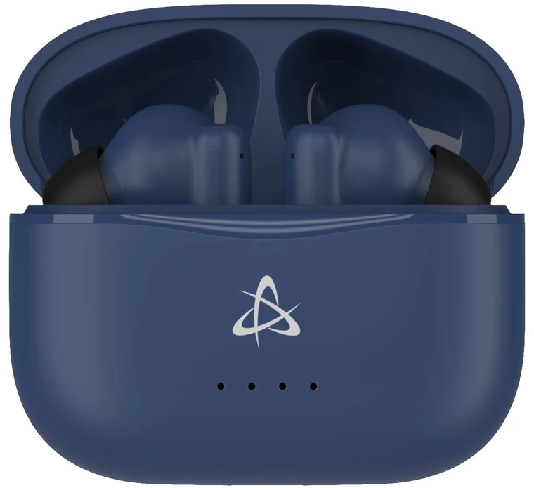 Dėklas Mėlynos Bluetooth į ausį dedamos ausinės