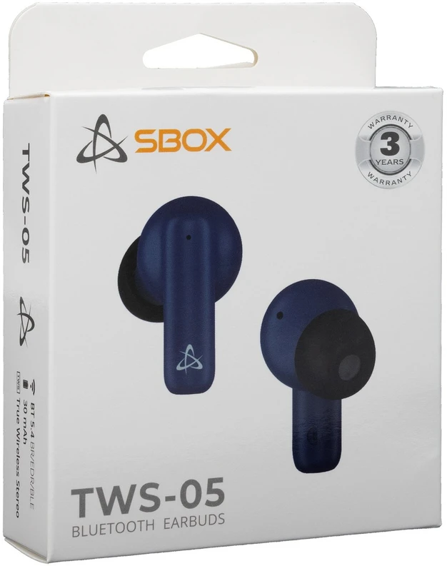 Dėklas Mėlynos Bluetooth į ausį dedamos ausinės