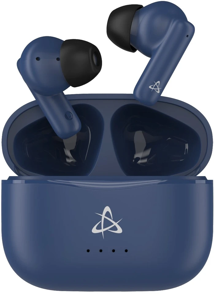 Dėklas Mėlynos Bluetooth į ausį dedamos ausinės