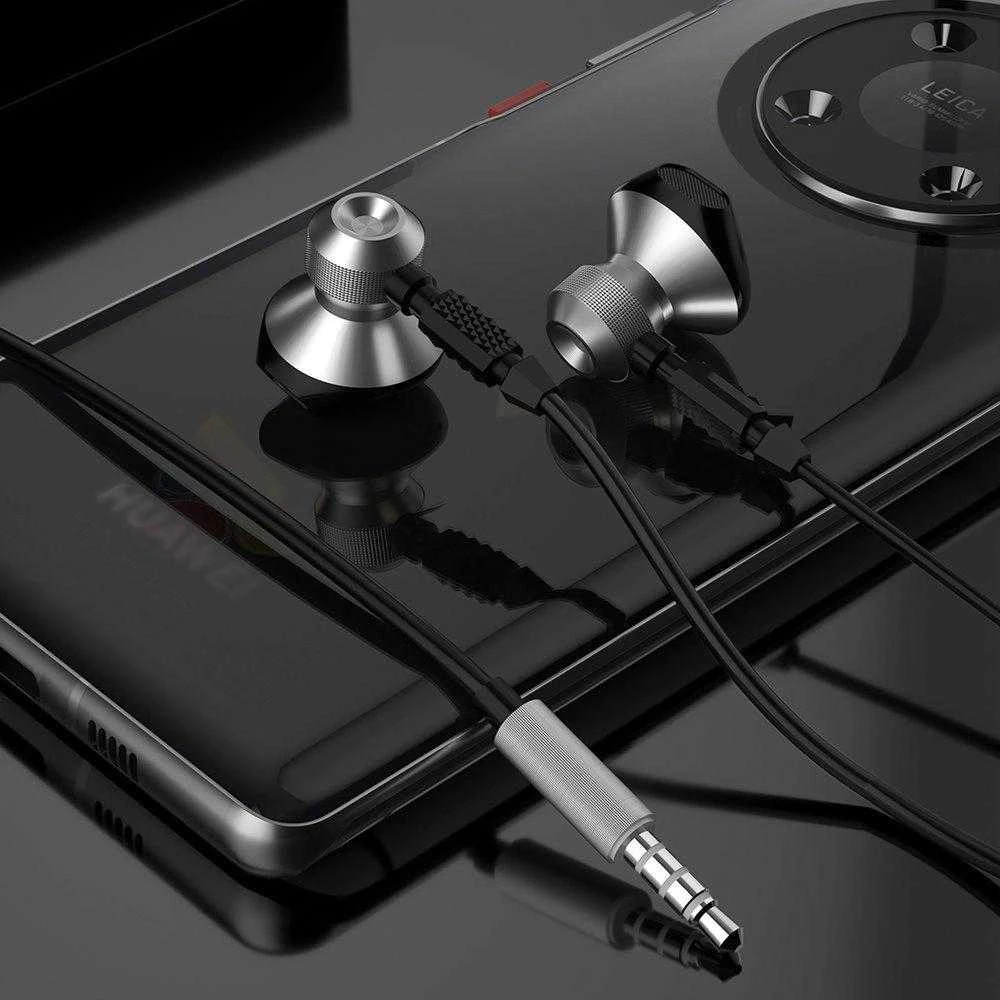 Ausinės Dudao Metal su laidu Earbuds 3.5mm Mini Jack pilkos spalvos (X2C-pilkos spalvos)