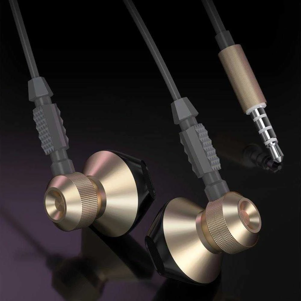 Ausinės Dudao Metal su laidu Earbuds 3.5mm Mini Jack pilkos spalvos (X2C-pilkos spalvos)