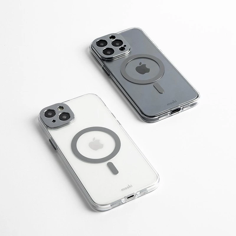 Moshi iGlaze MagSafe - dėklas skirtas Apple iPhone 15 Pro Max Meteorite Gray