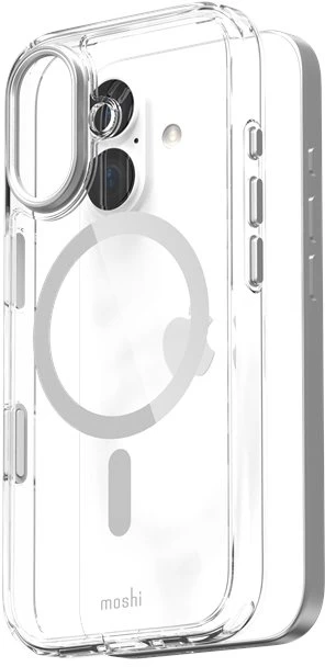 Dėklas Moshi iGlaze MagSafe - Case Apple iPhone 17 Luna Sidabrinis