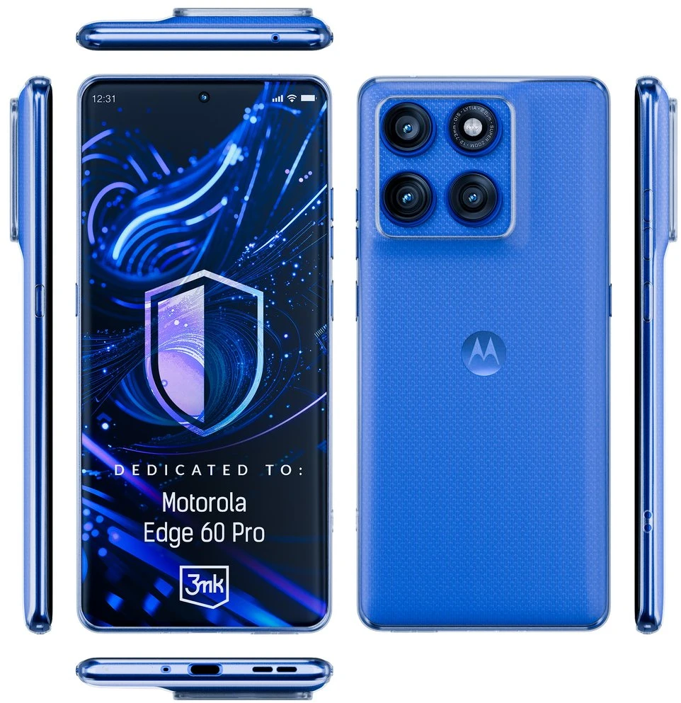 3Mk apsauginis 3mk skaidrus dėklas Motorola Edge 60 Pro - permatomas