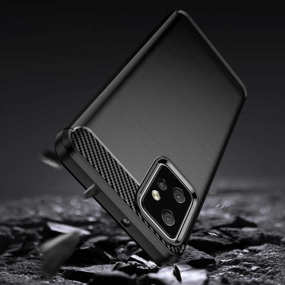 Hurtel Carbon Motorola Moto G Power 2023 flexible silikoninis carbon dėklas telefonui juodos spalvos
