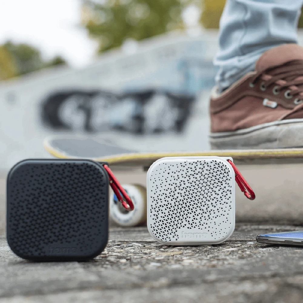 Dėklas Nešiojama Bluetooth kolonėlė Hama Pocket 3.0, balta