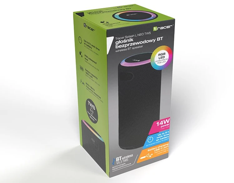Dėklas Nešiojama Bluetooth kolonėlė Tracer Splash L NEO TWS