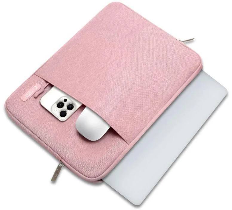 Tech Protect Tech-Protech Sleevy Nešiojamas kompiuteris 13-14 dėklas kompiuteriu rožinės spalvos