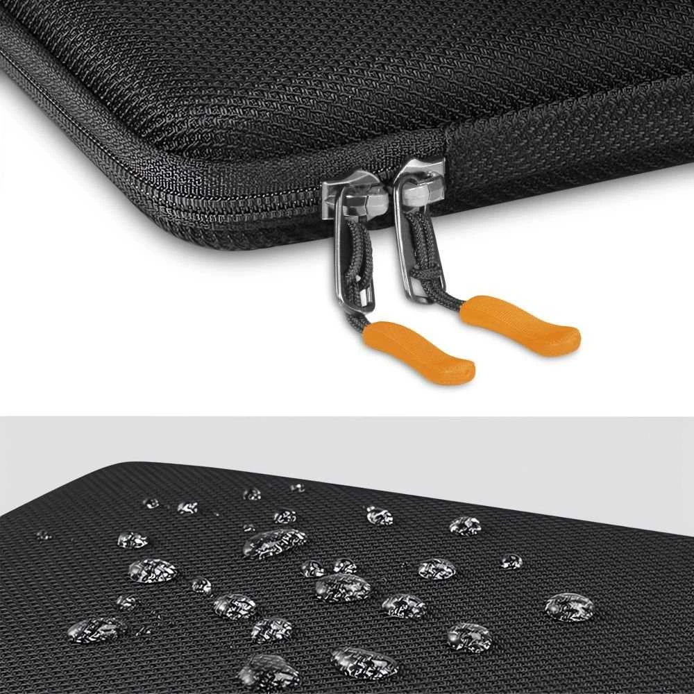 Tech-Protect Hardpouch Nešiojamas kompiuteris Case 13-14 - Juodas and Oranžinis
