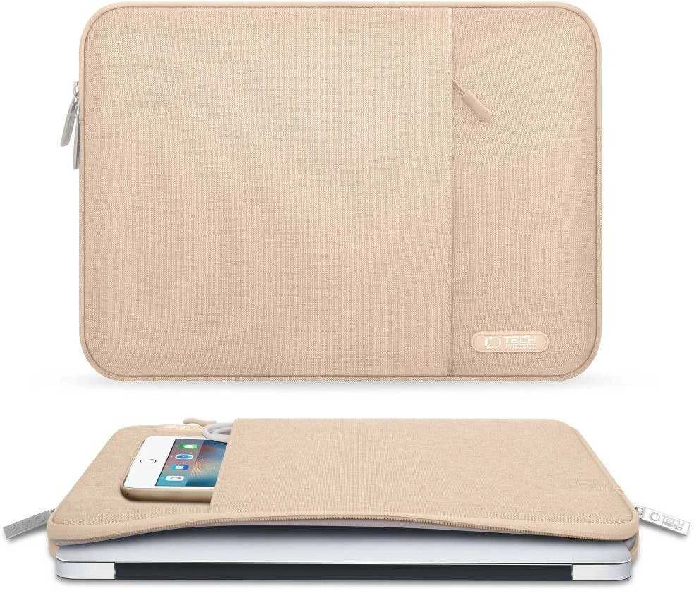 Tech Protect Tech-Protech Sleevy Nešiojamas kompiuteris 13-14 dėklas kompiuteriu latte kavos spalvos