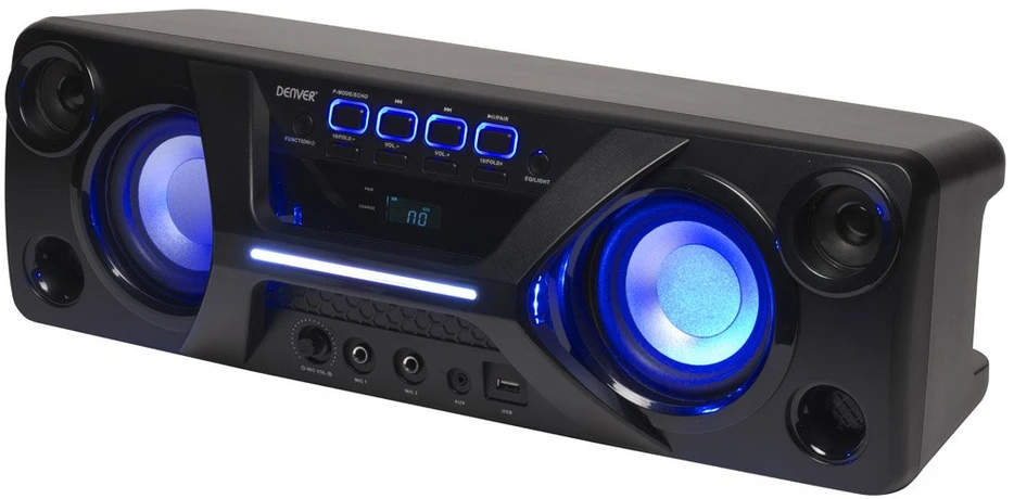 Dėklas Nešiojamas stereo garsiakalbis Denver BTB-410NR, juodas