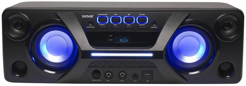 Dėklas Nešiojamas stereo garsiakalbis Denver BTB-410NR, juodas