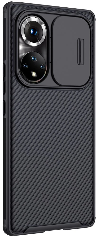Dėklas Nillkin CamShield Pro korpusas Šarvuotas korpuso dangtelis Fotoaparato apsauga Honor 50 Pro Juodas
