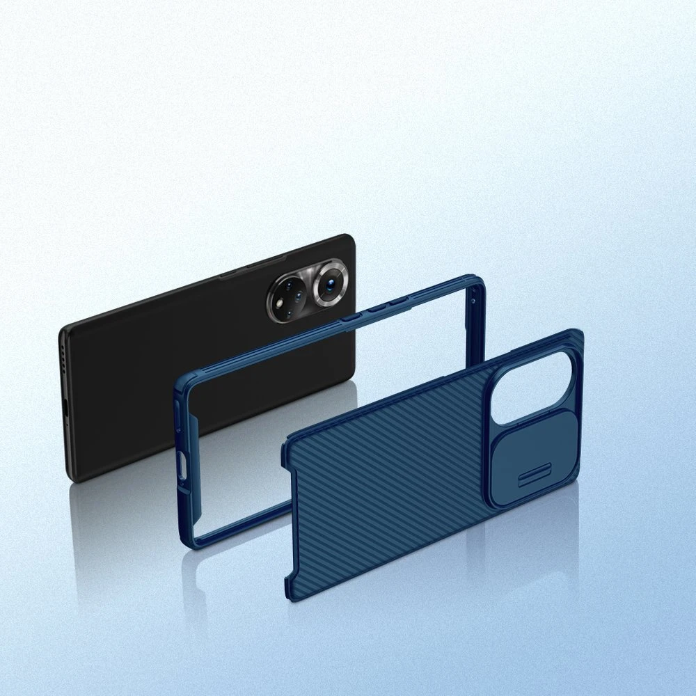 Dėklas Nillkin CamShield Pro korpusas Šarvuotas korpuso dangtelis Fotoaparato apsauga Honor 50 Pro Juodas