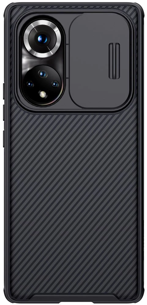 Dėklas Nillkin CamShield Pro korpusas Šarvuotas korpuso dangtelis Fotoaparato apsauga Honor 50 Pro Juodas